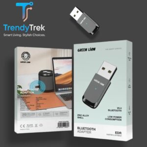 Green Lion Zinc Alloy Bluetooth Adapter – Black (V5.3 USB)