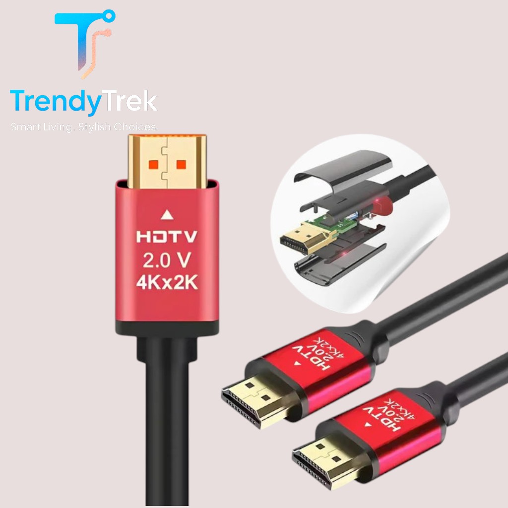 HDTV Premium High-Speed Cable – 4K Ultra HD – Multiple Lengths - Image 2