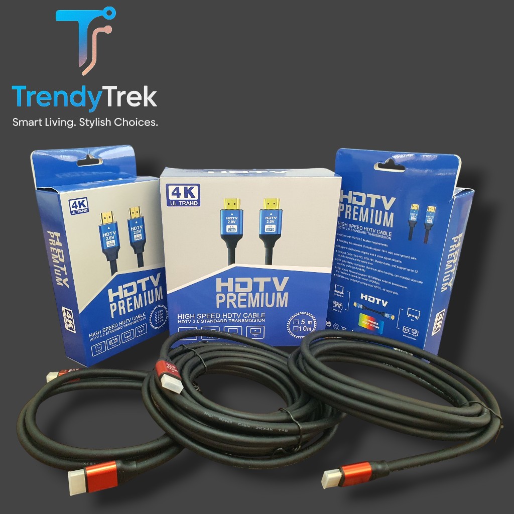 HDTV Premium High-Speed Cable – 4K Ultra HD – Multiple Lengths