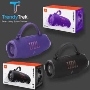 JBL Charge 6 Portable Waterproof & Drop‑Proof Bluetooth Speaker – Black / Purple