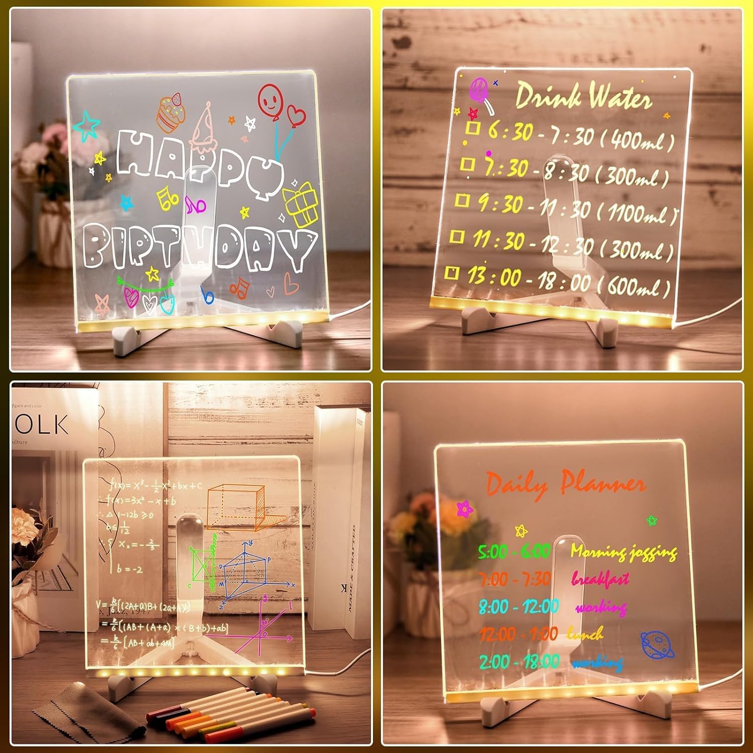 Likeide LED Panel – Colorful Writing Tablet with USB Light - Image 12