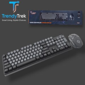 Porodo Gaming Wireless Keyboard Mouse Set 2.4GHz 1600 DPI – PDX225