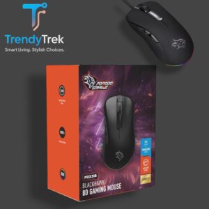 Porodo Gaming BlackHawk 8D Wired Gaming Mouse – PDX318 (Black)