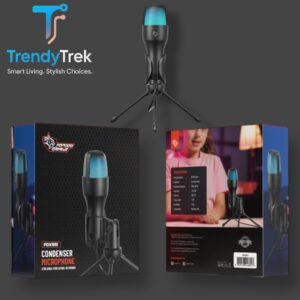 Porodo Gaming Condenser Microphone – Black (PDX551)