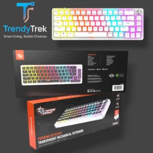 Porodo Gaming Pudding Keycaps Transparent Mechanical Keyboard – PDX223