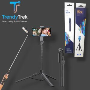 Y17 Super Long Selfie Stick Tripod with Bluetooth Remote – Extendable to 170cm