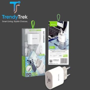 BAVIN 20W PD Fast Charger with Cable (PC105Y)