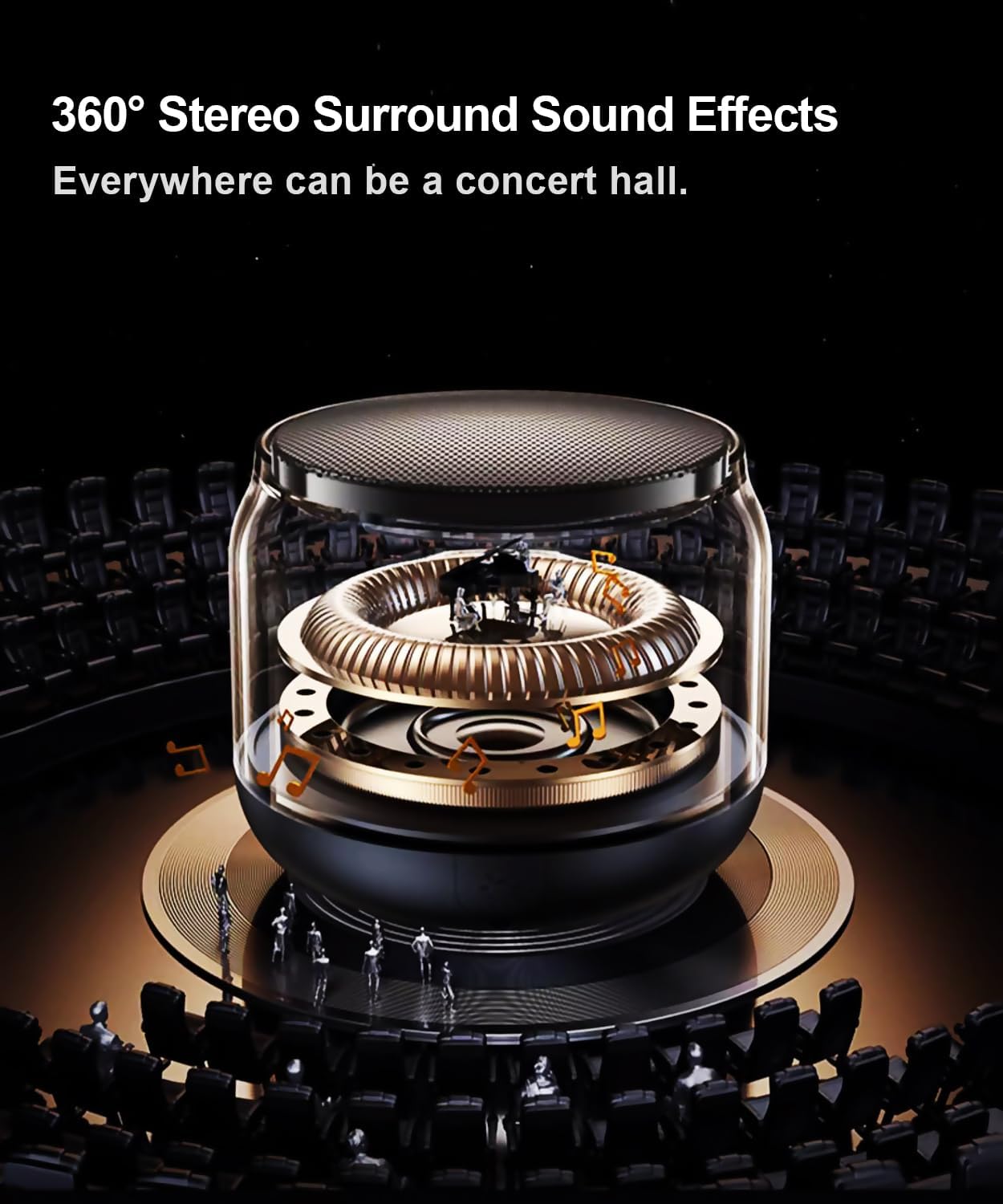 VDENMENV DR32 Wireless Bluetooth Speaker with LED Lights - Image 10