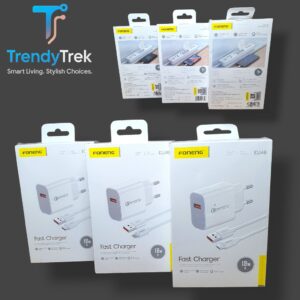 Foneng EU46 18W QC3.0 Fast Charger with Cable – 3 Variations