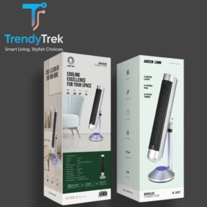 Green Lion Breeze Tower Fan – Silver