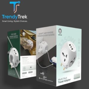 Green Lion Multi Port Travel Adapter – Universal Plug with USB & Type-C Output