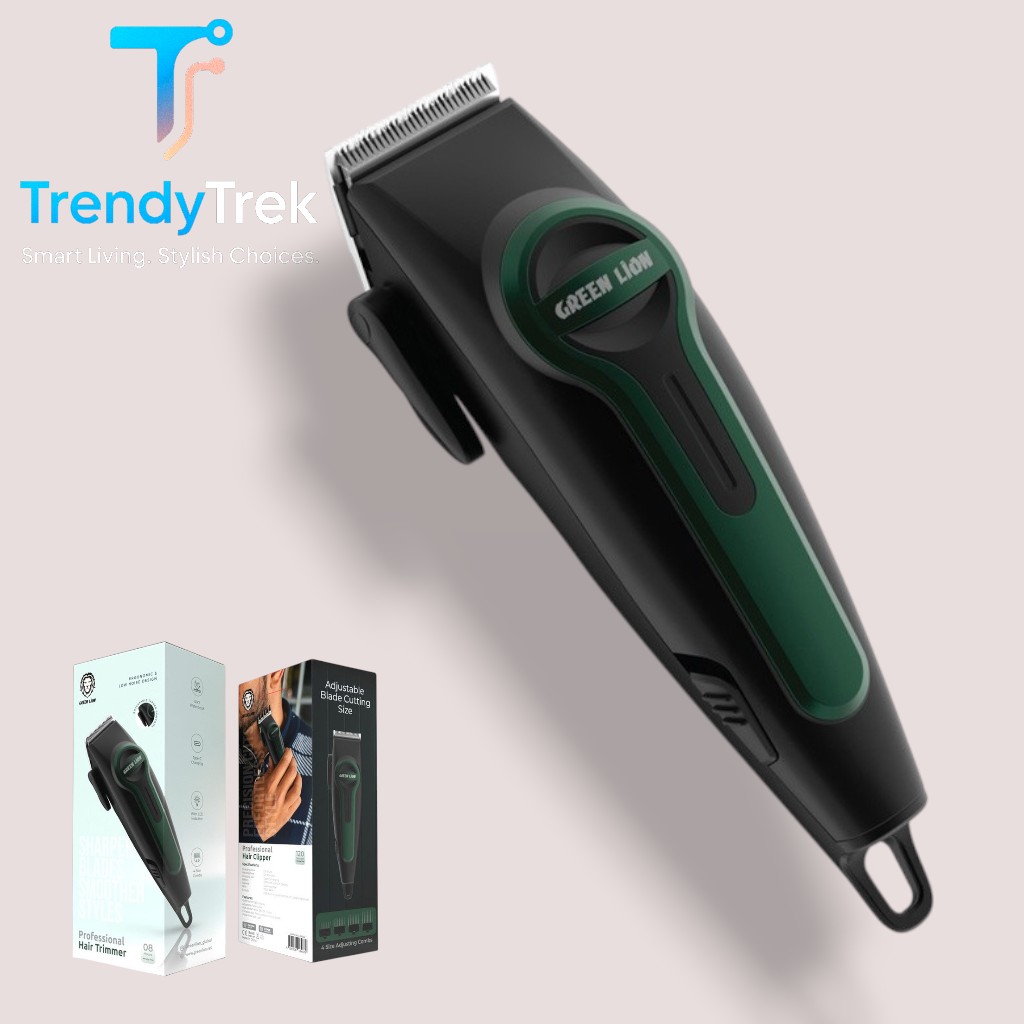 Green Lion Professional Hair Clipper – Rechargeable with Type-C Charging - Image 2