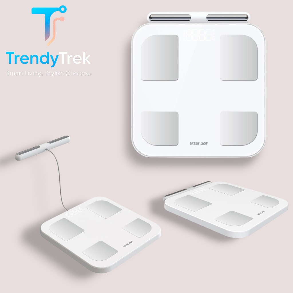 Green Lion Smart Body Scale with 8 Electrodes – White - Image 2