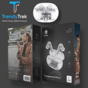 Green Lion Transparent Pro 2 Wireless Earbuds – ANC | 7H Playback | ENC Mic