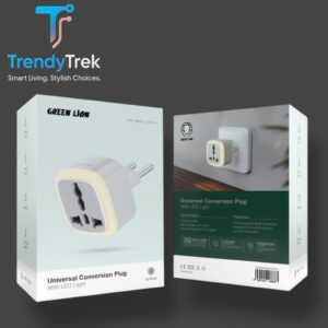 Green Lion Universal Conversion Plug with LED Light – EU Plug