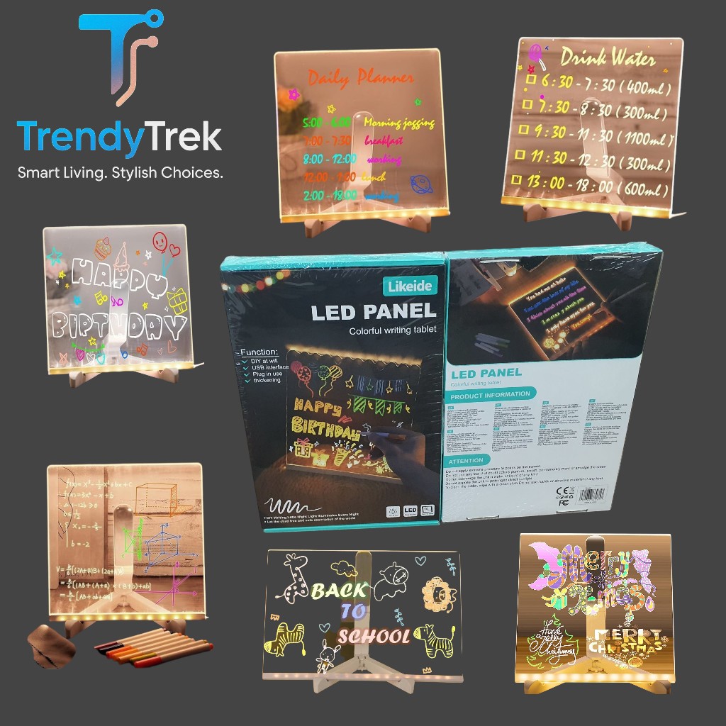 Likeide LED Panel – Colorful Writing Tablet with USB Light