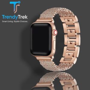 Rose Gold Chain Link Apple Watch Band (42/44/45mm)