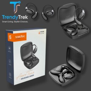 Porodo Soundtec AeroTune Open Wearable Earbuds – Black