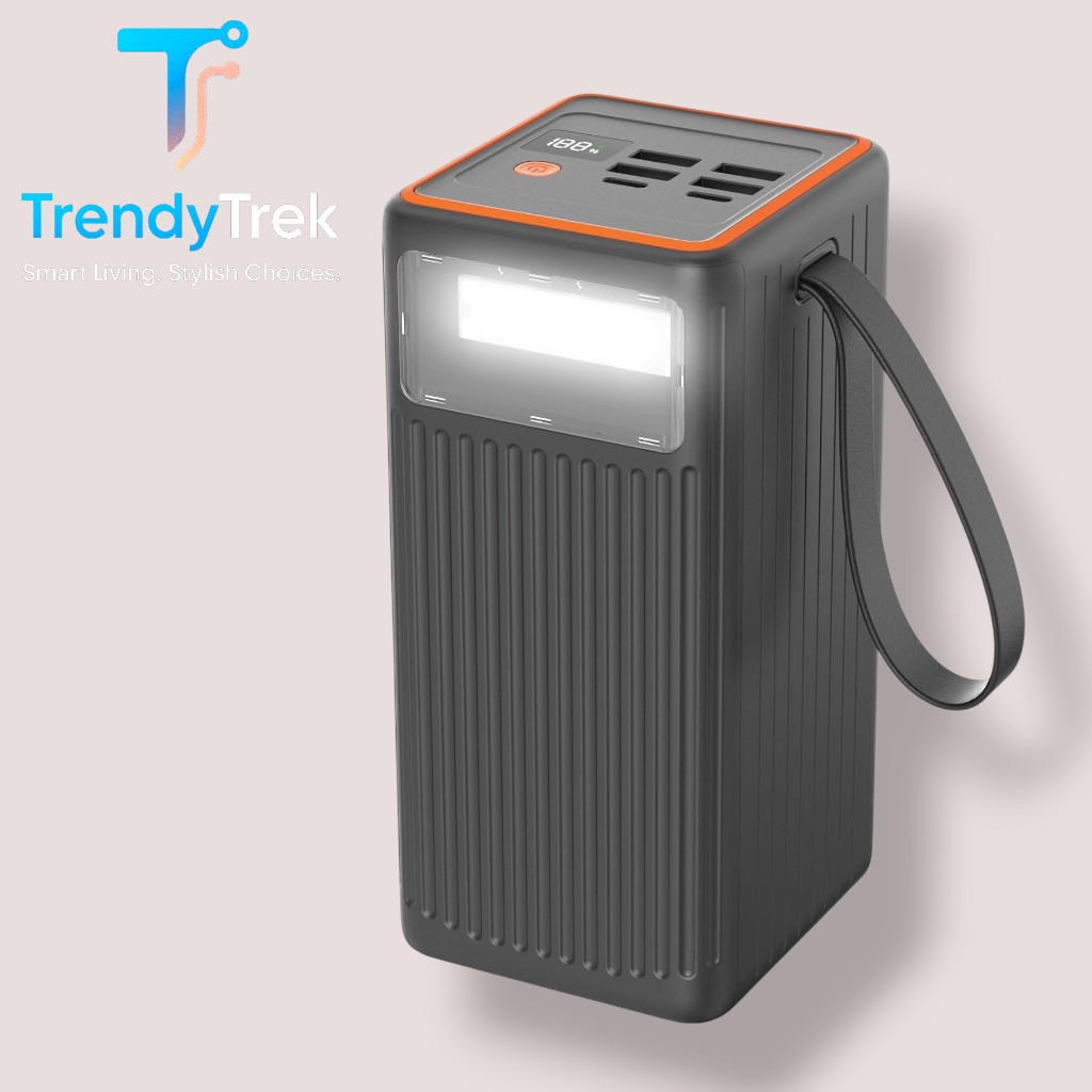 Porodo 60000mAh Power Bank with PD 65W & QC 18W Fast Charging – Multi-Device PD Charging - Image 2