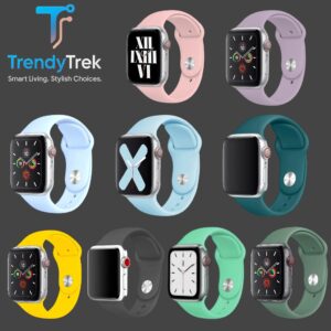 Apple Watch Silicone Bands – 42/44/45/49mm