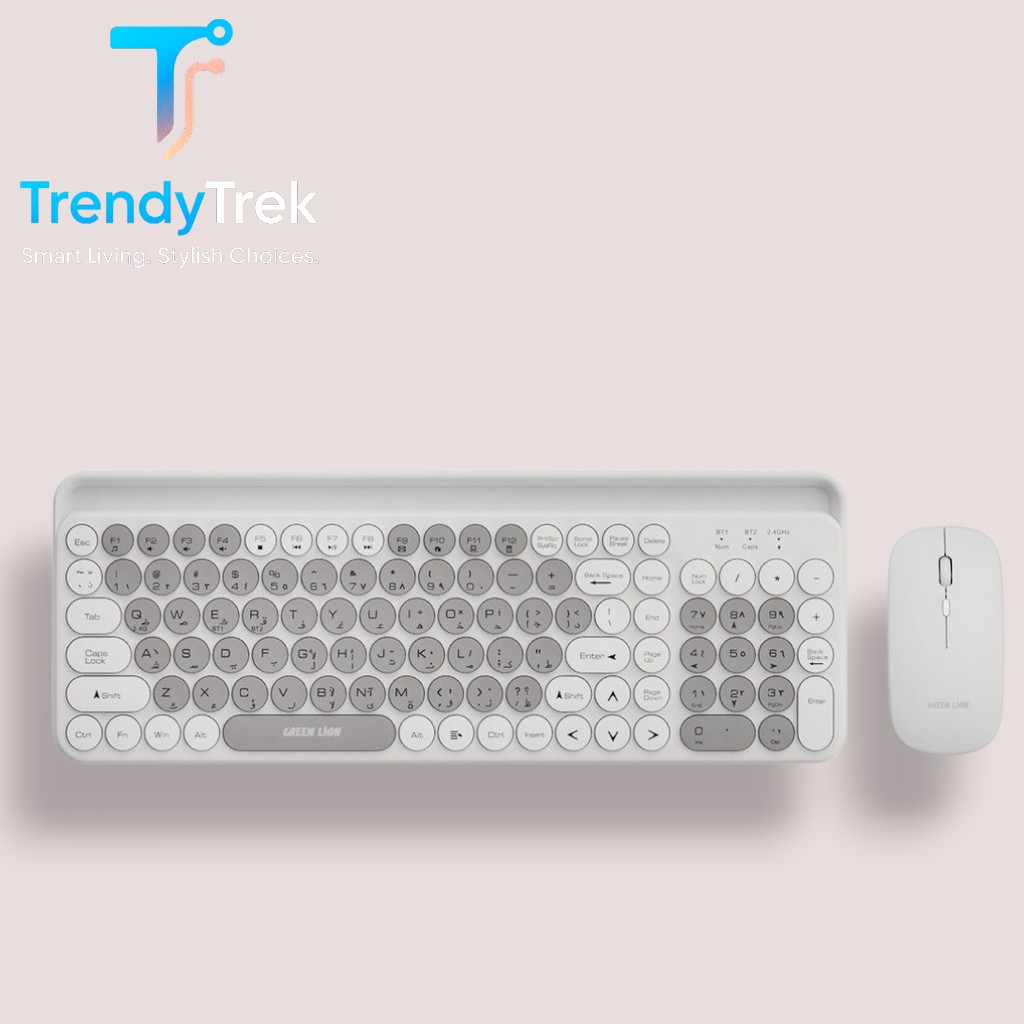 Green Lion Wireless Duo | Mouse + Keyboard – Grey - Image 2