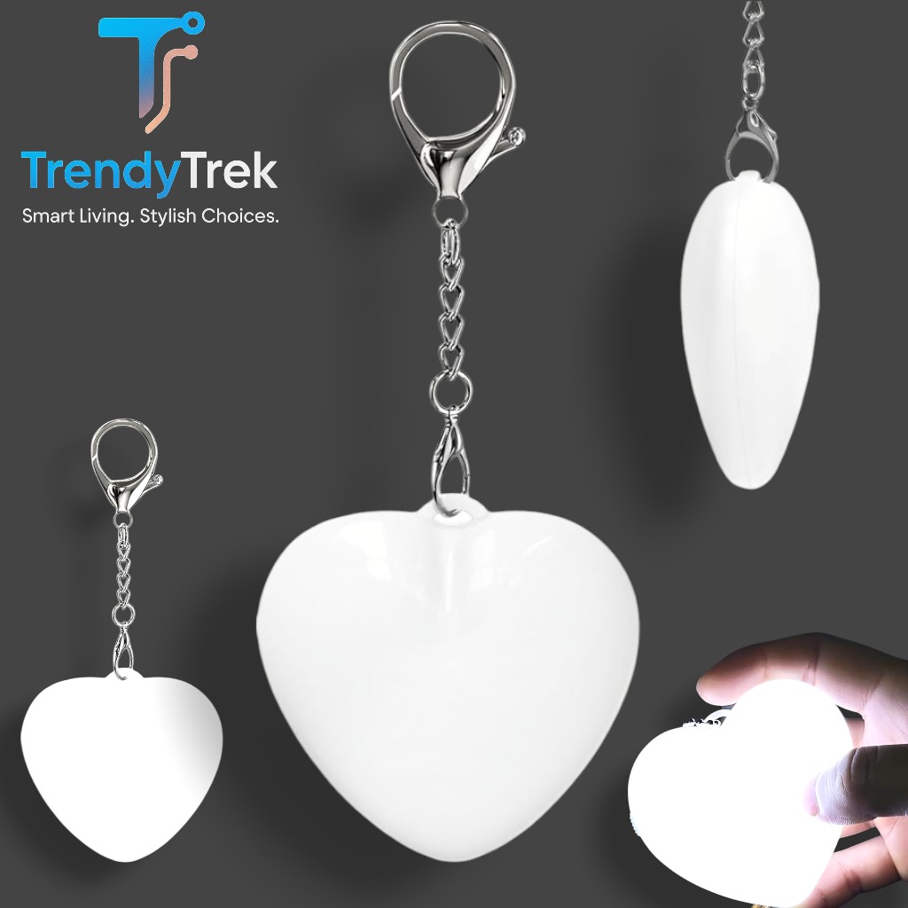 Rechargeable Purse & Backpack LED Touch Light – Heart Shaped