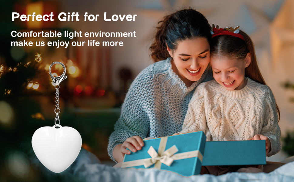 Rechargeable Purse & Backpack LED Touch Light – Heart Shaped - Image 9