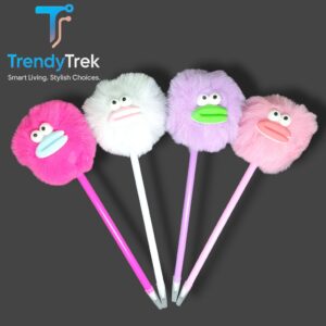 Furry Puffy Face Pen – Assorted Colors