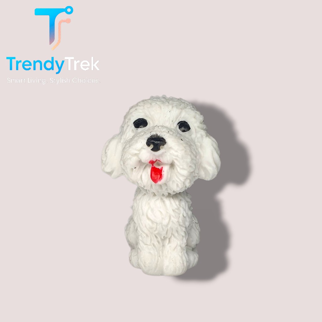 Dog Shape Eraser Pen/Pencil Topper – Assorted Colors - Image 3