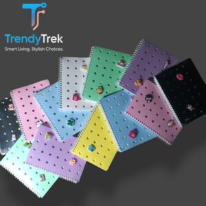 PinBook A5 Spiral Notebook – 96 Sheets – Customizable with Pins – Multiple Colors