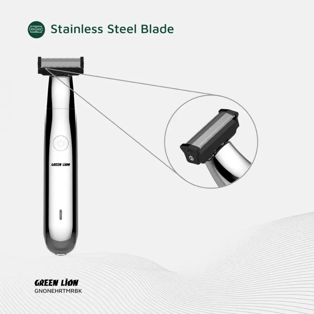 Green Lion One Blade Pro Hair Trimmer – Black - Image 4
