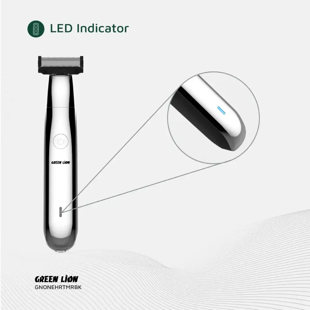 Green Lion One Blade Pro Hair Trimmer – Black - Image 5