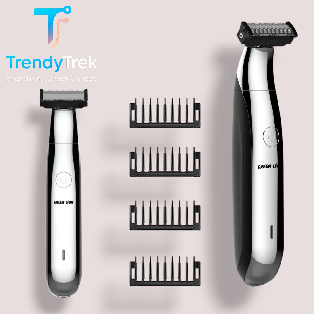 Green Lion One Blade Pro Hair Trimmer – Black - Image 2