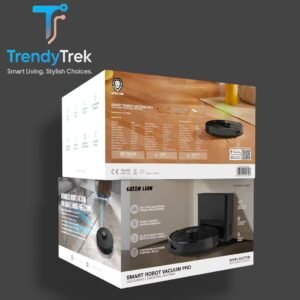 Green Lion Smart Robot Vacuum Pro 4000Pa Suction – Black