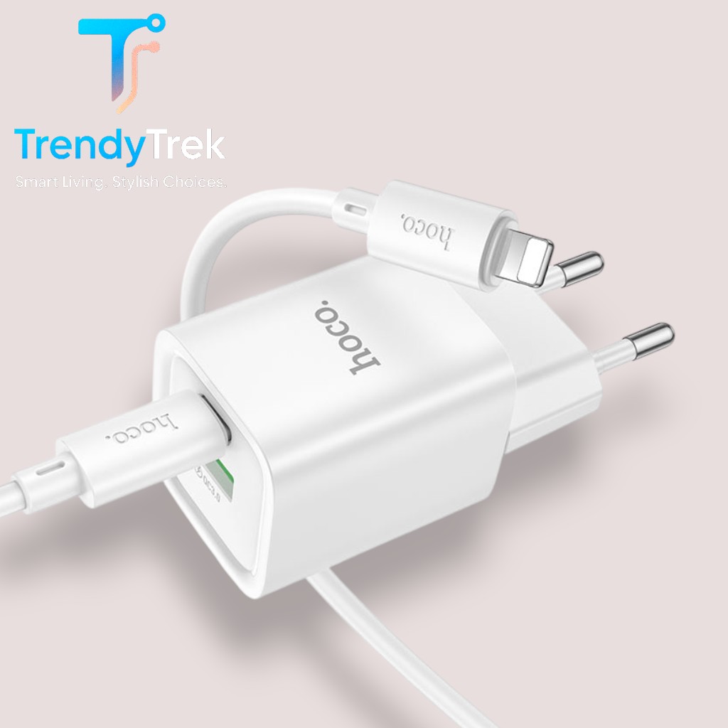 Hoco C149A Charm PD30W + QC3.0 Dual Port Mini Wall Charger EU Set - Image 5