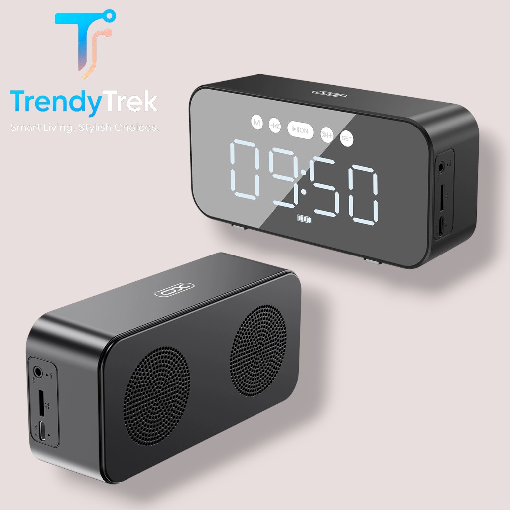 XO Mirror Clock Bluetooth Speaker – Model F41 - Image 2