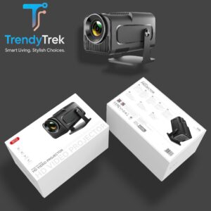 XO-FF02 HD Video Projector – 4K Supported, Hi-Fi Sound, Multi-Device Connectivity – Black