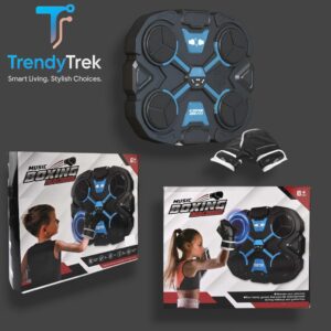 Music Boxing Machine – 4 Targets (LED Light + Music Mode) – Black