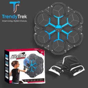 Music Boxing Machine – 6 Targets (LED Light + Bluetooth Music Mode) – Black