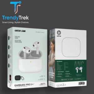 Green Lion Earbuds Pro 3 True Wireless Earbuds – White