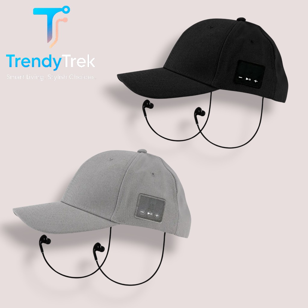 Porodo Soundtec Wireless Audio Bluetooth Hat with Stereo Speakers & Mic - Image 2