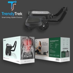 Green Lion ABS Exercise Roller with LED Display – Black