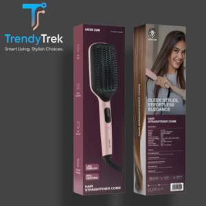 Green Lion Hair Straightener Comb – LED Display & PTC Heating
