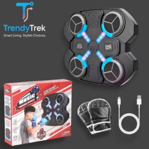 Music Boxing Machine – Smart LED Boxing Target (4 Targets) with Gloves