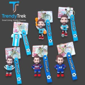 Messi-Inspired Football 3D Keychain with Strap