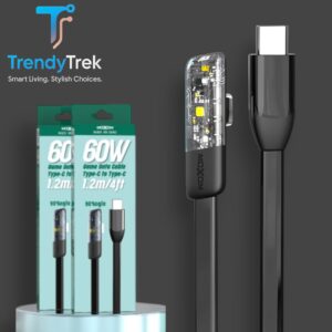 Moxom 60W PD 90° Angle Game Data Cable Type-C to Type-C (1.2m / 4ft)