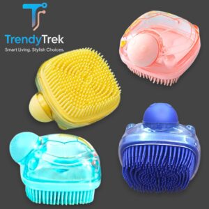 Silicone Scalp & Body Massager with Soap Dispenser