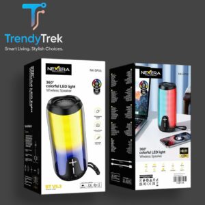 NEXERA NX-SP03 360° Colorful LED Wireless Speaker