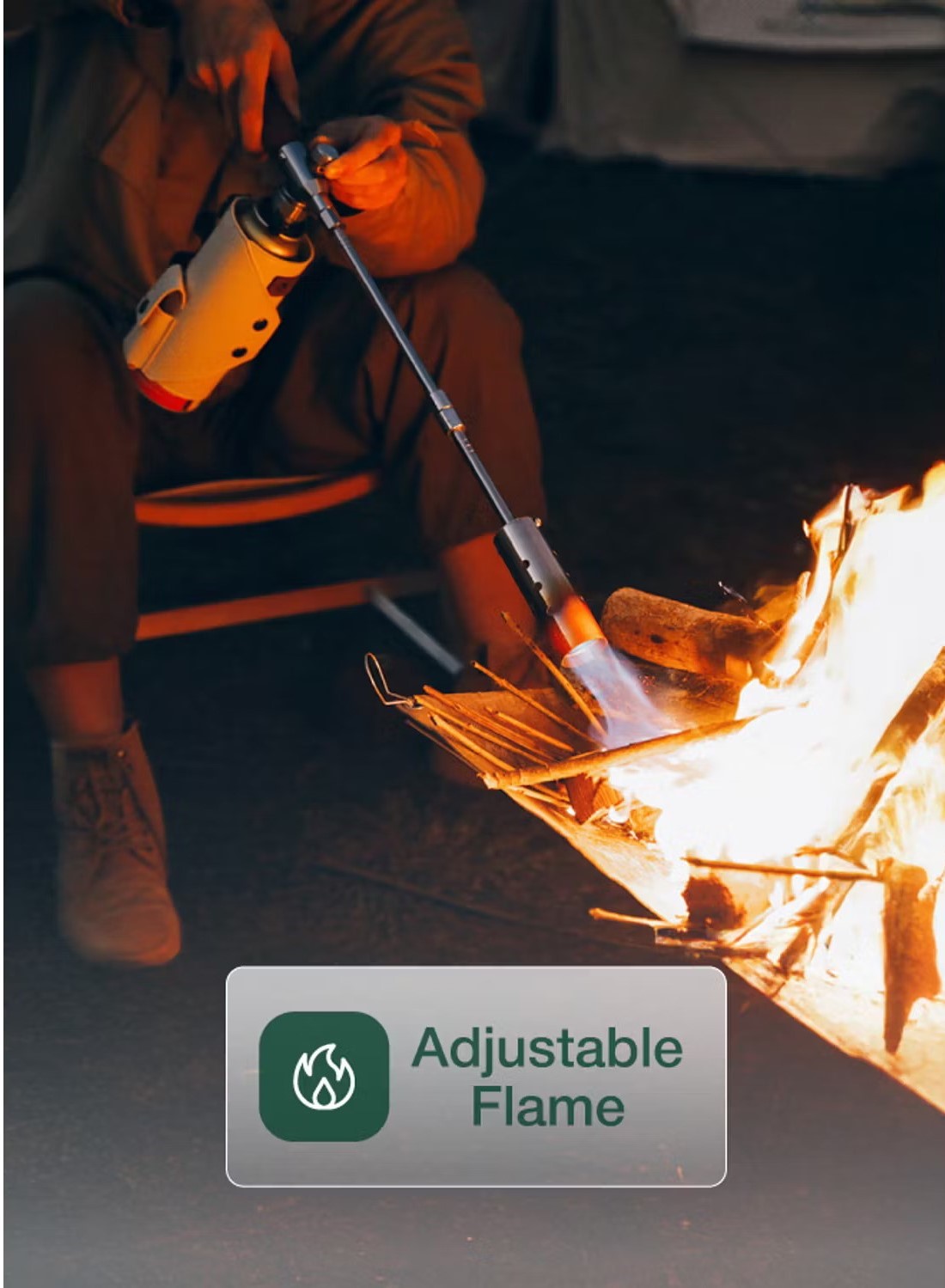 Green Lion Flame Torch Camping Gas Lighter – Silver - Image 7