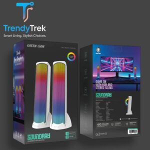 Green Lion Soundray Gaming Speakers – White